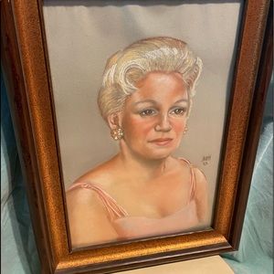 Mid century Pastel portrait 21x15”